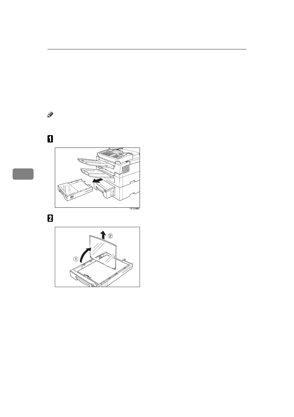 Changing the paper size in the main cassette, 5changing the paper size in the main cassette | Ricoh H545 User Manual | Page 108 / 194