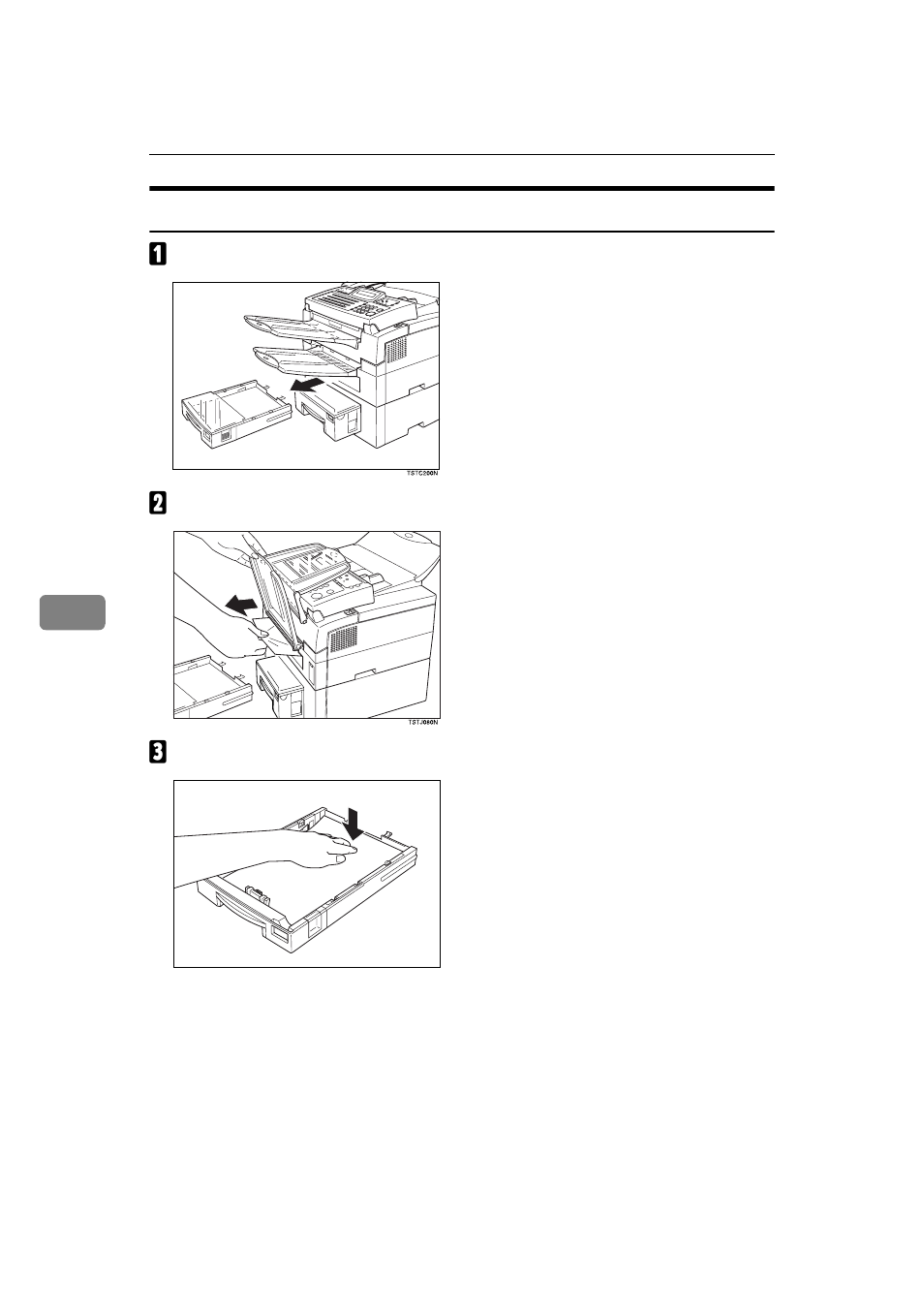 Clear a jam in the cassette entrance | Ricoh H545 User Manual | Page 126 / 194