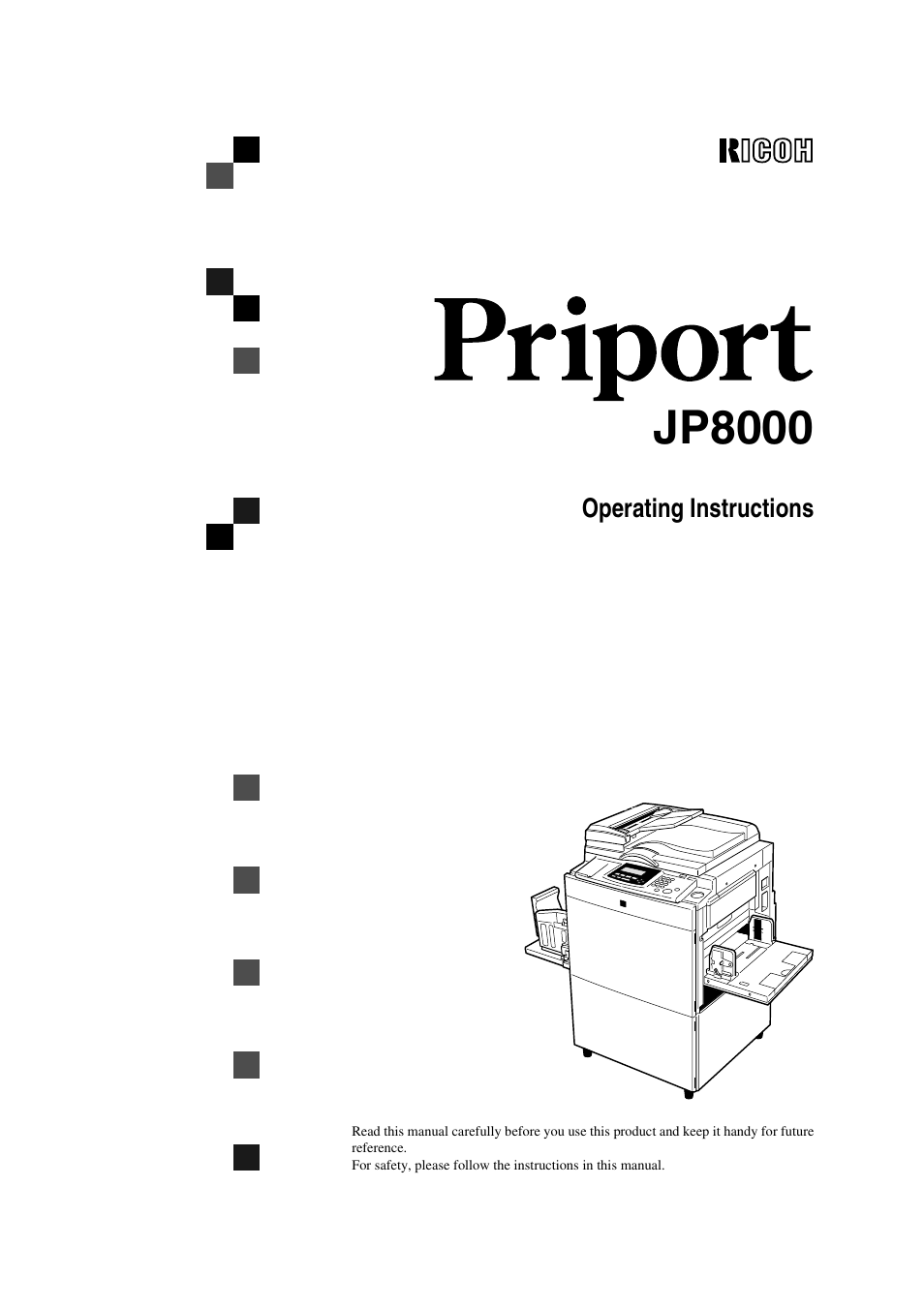 Ricoh JP8000 User Manual | 464 pages