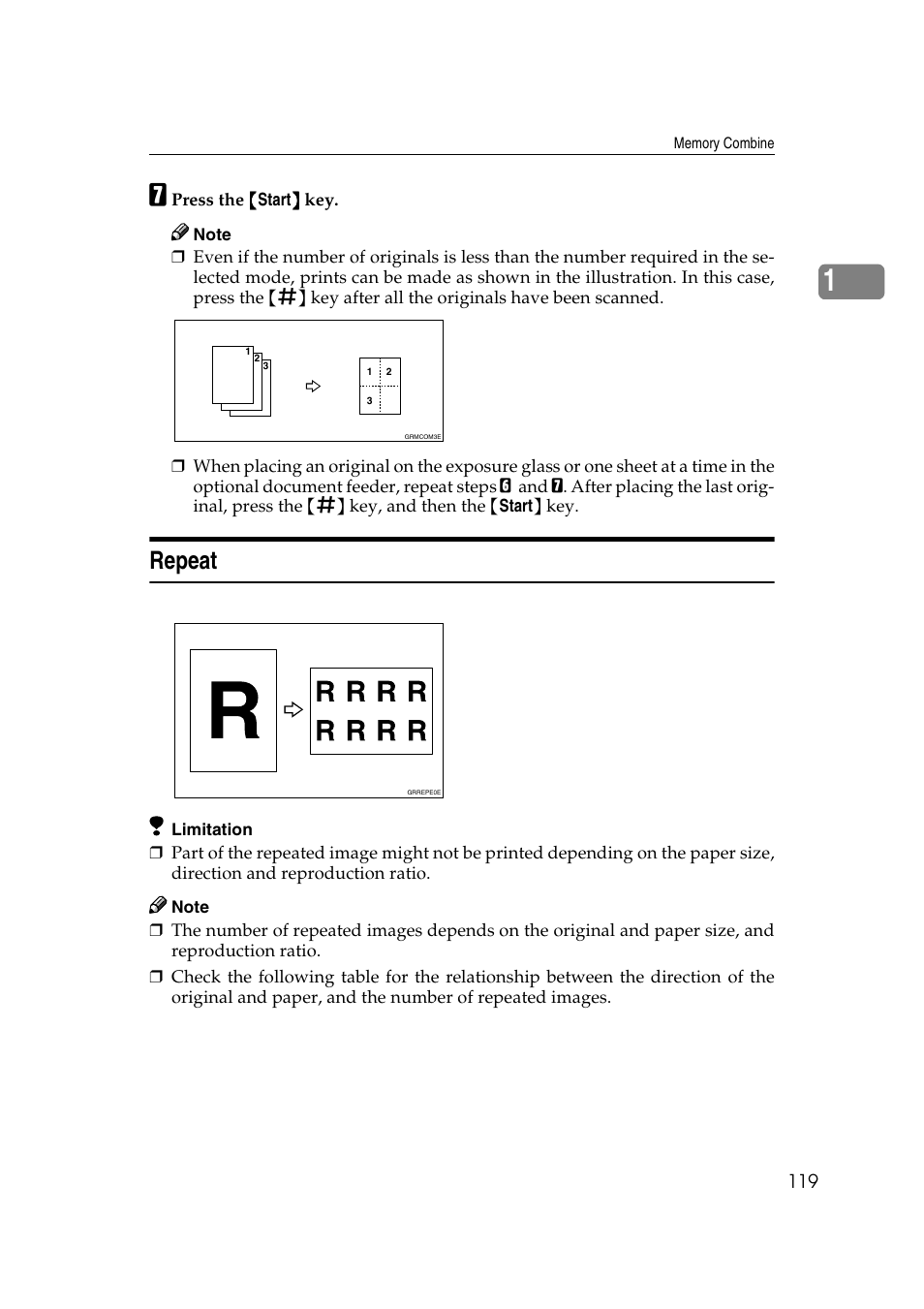 Repeat | Ricoh JP8000 User Manual | Page 139 / 464