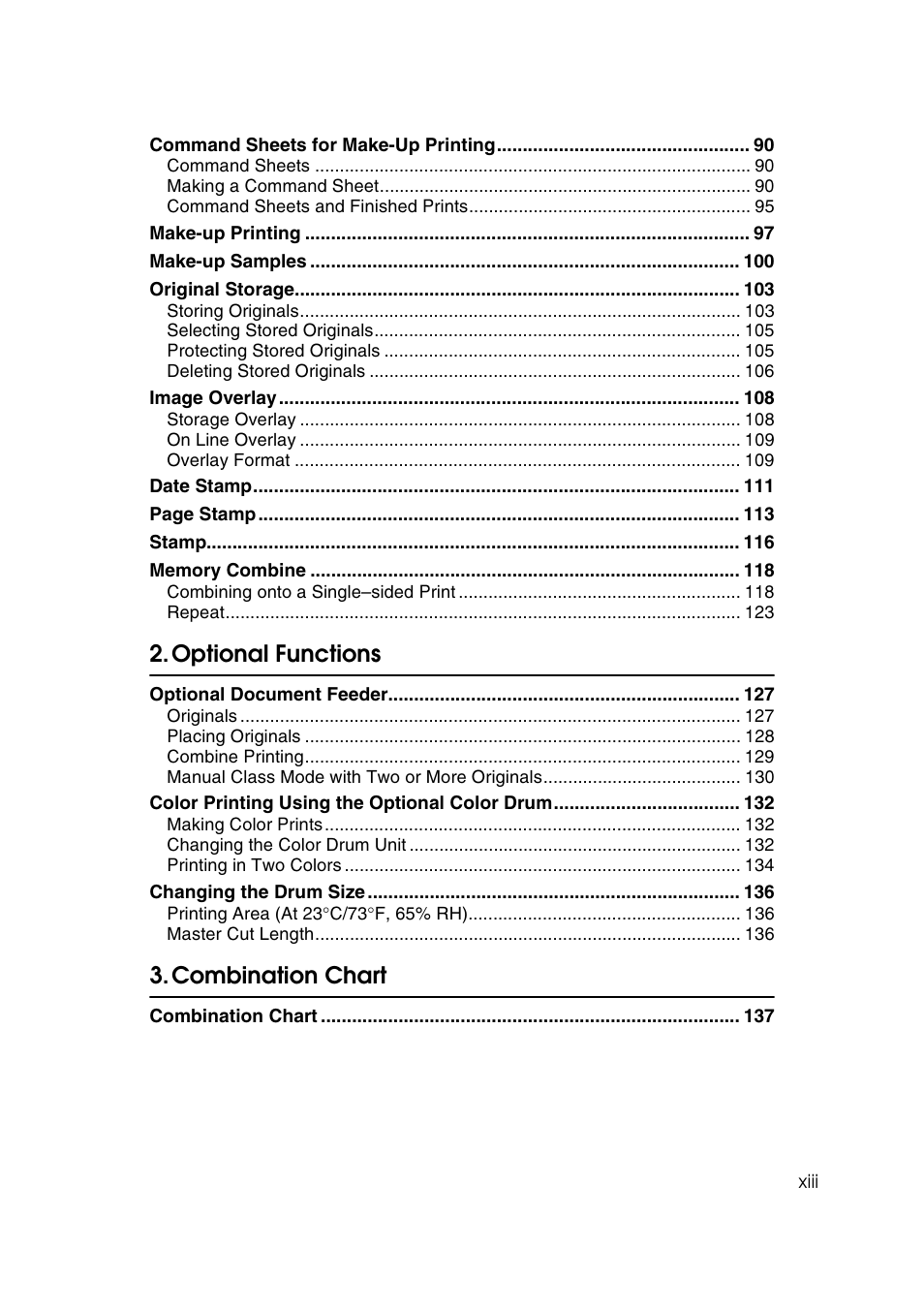 Optional functions, Combination chart | Ricoh JP8000 User Manual | Page 245 / 464