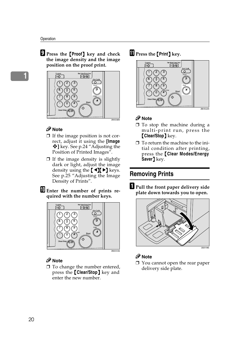Removing prints, Memory combine | Ricoh JP8000 User Manual | Page 268 / 464