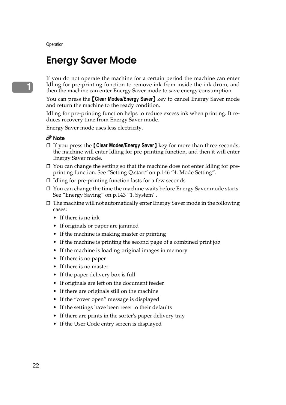 Energy saver mode, 1energy saver mode | Ricoh JP8000 User Manual | Page 270 / 464