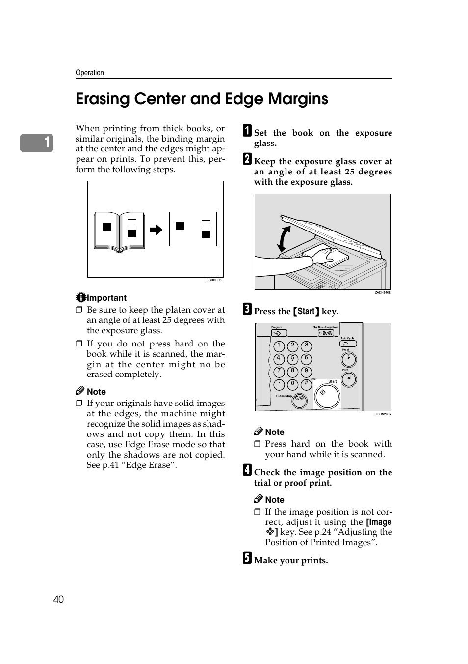 Erasing center and edge margins, E p.85 “image rotation, Make-up printing | 1erasing center and edge margins | Ricoh JP8000 User Manual | Page 288 / 464