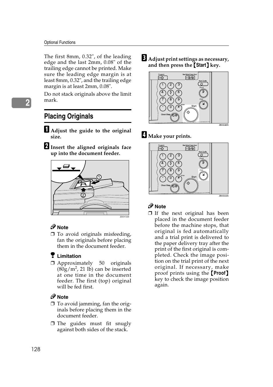 Placing originals | Ricoh JP8000 User Manual | Page 376 / 464