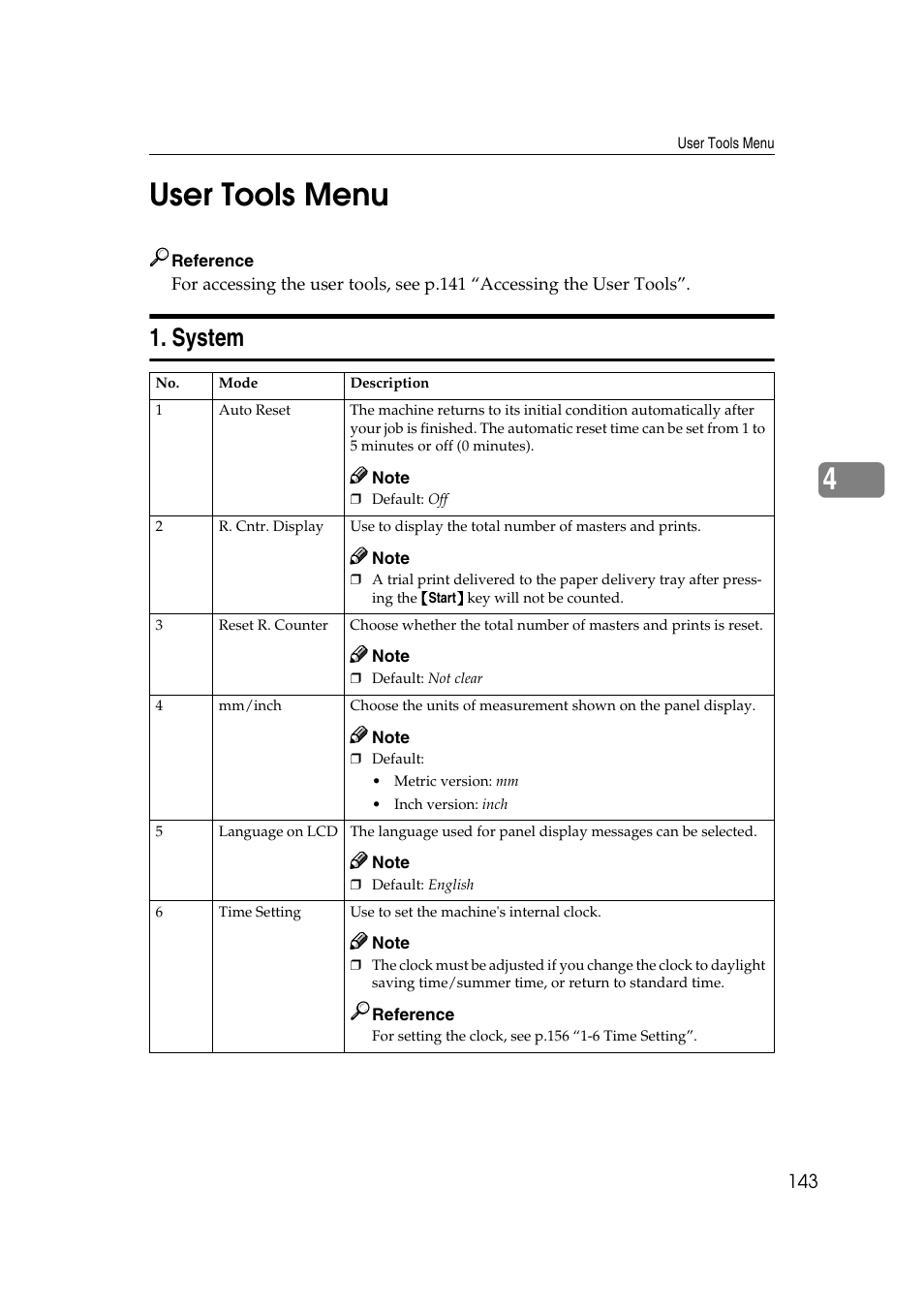 User tools menu, System, 4user tools menu | Ricoh JP8000 User Manual | Page 391 / 464