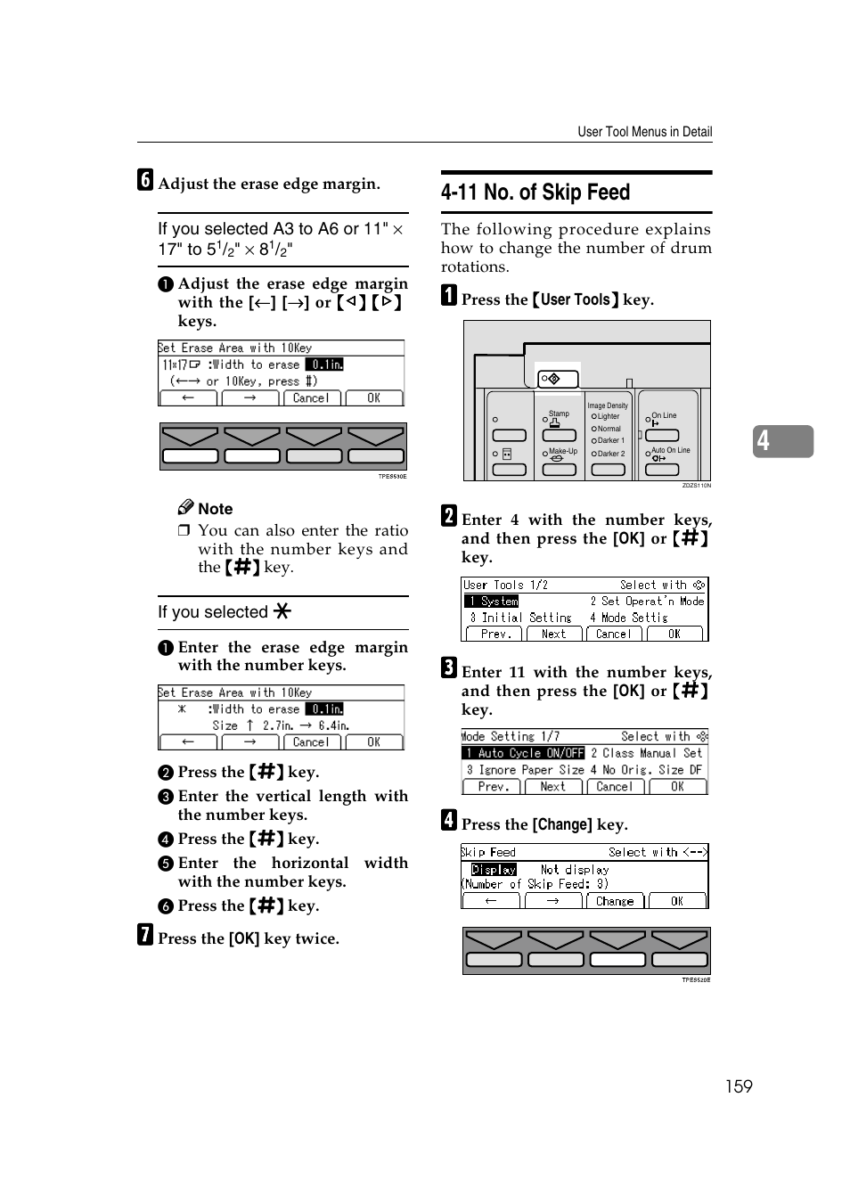 11 no. of skip feed | Ricoh JP8000 User Manual | Page 407 / 464