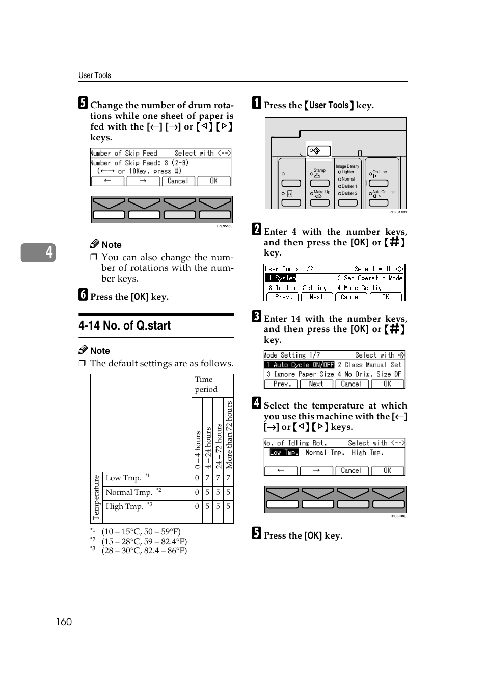 14 no. of q.start | Ricoh JP8000 User Manual | Page 408 / 464