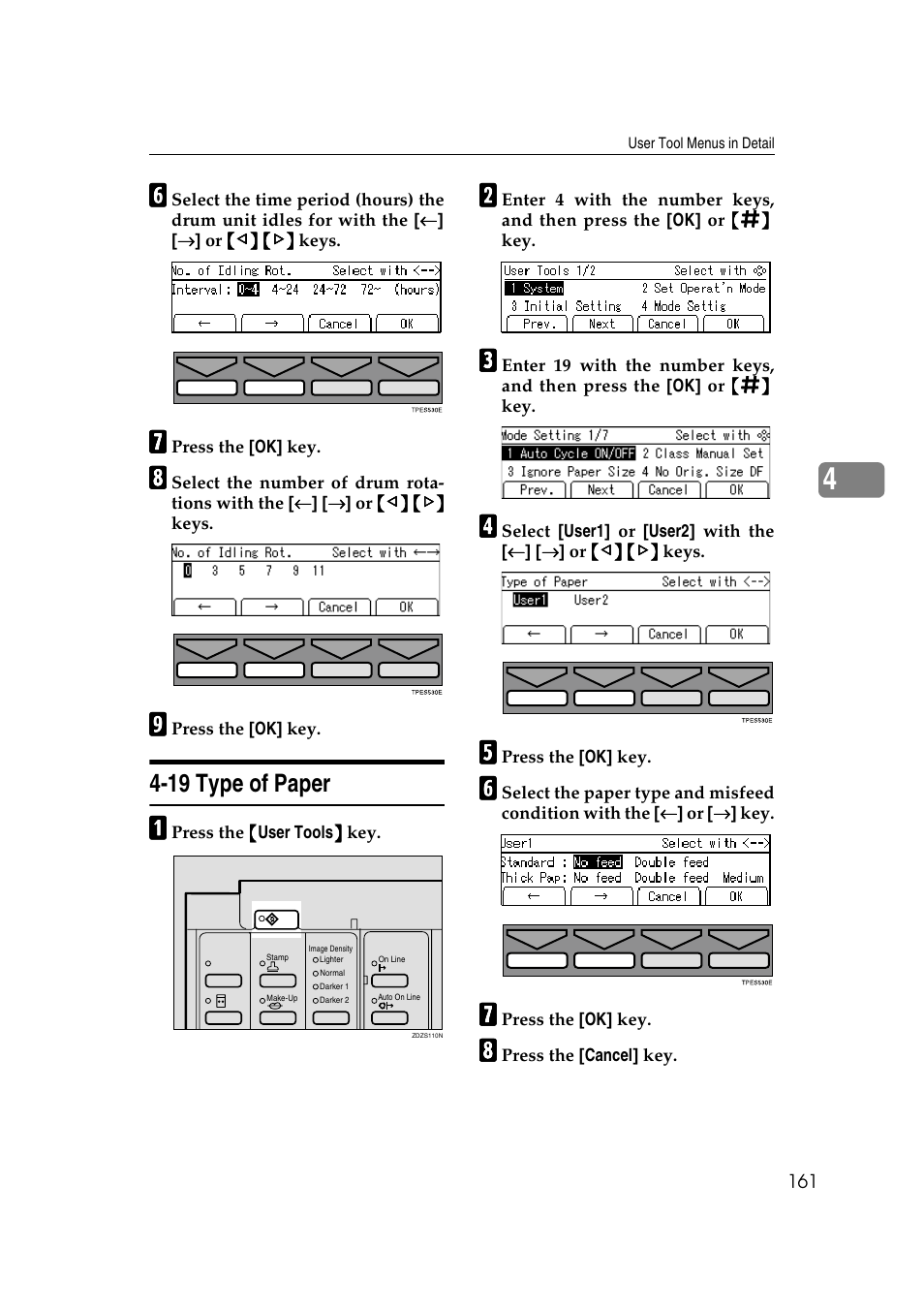 19 type of paper | Ricoh JP8000 User Manual | Page 409 / 464