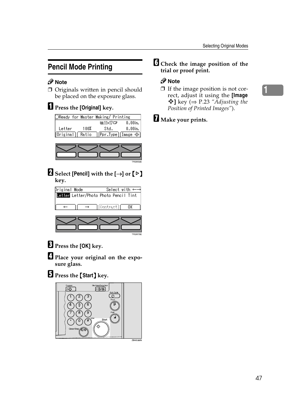 Pencil mode printing | Ricoh JP8000 User Manual | Page 67 / 464