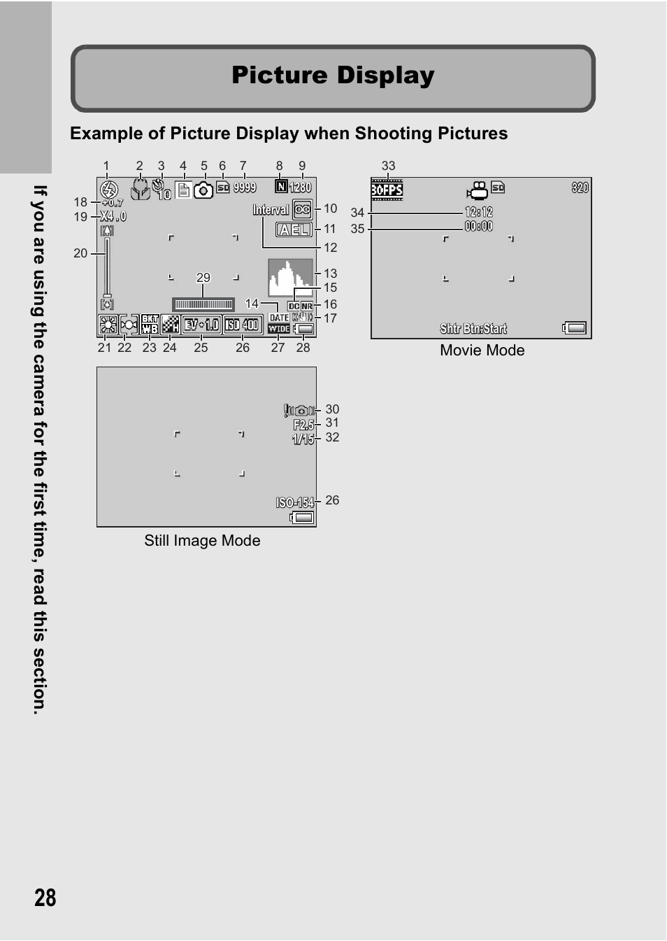 Picture display | Ricoh GX200 User Manual | Page 30 / 266