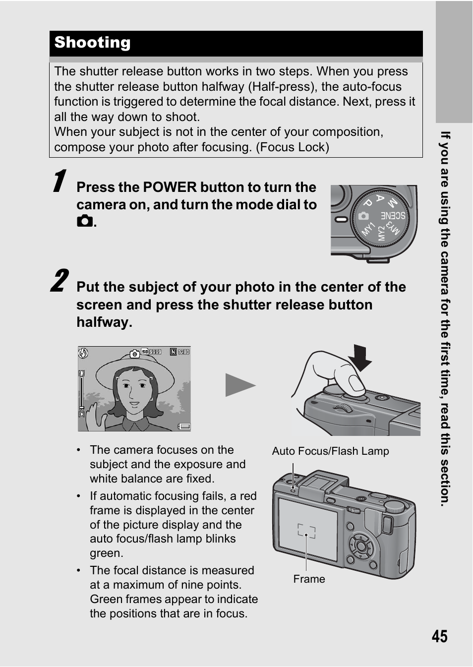 Shooting | Ricoh GX200 User Manual | Page 47 / 266