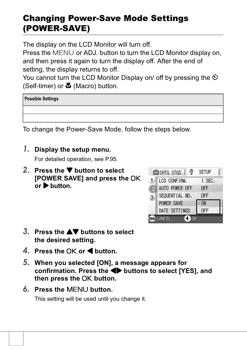 Changing power-save mode settings (power-save) | Ricoh R1v User Manual | Page 105 / 156