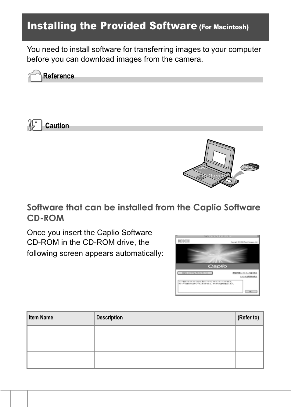 Installing the provided software | Ricoh R1v User Manual | Page 125 / 156