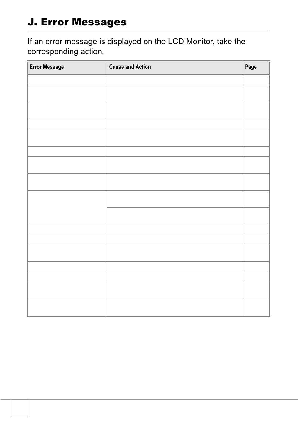 J. error messages | Ricoh R1v User Manual | Page 149 / 156