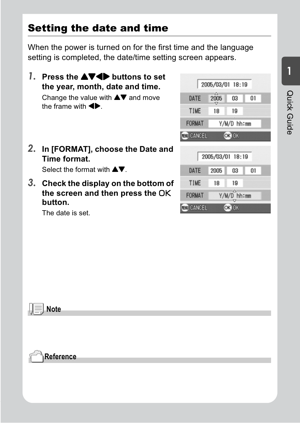 Setting the date and time | Ricoh R1v User Manual | Page 24 / 156