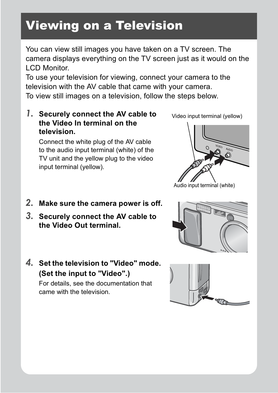 Viewing on a television | Ricoh R1v User Manual | Page 39 / 156