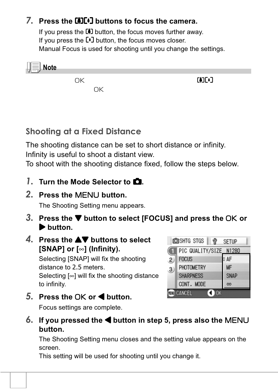 Shooting at a fixed distance | Ricoh R1v User Manual | Page 63 / 156