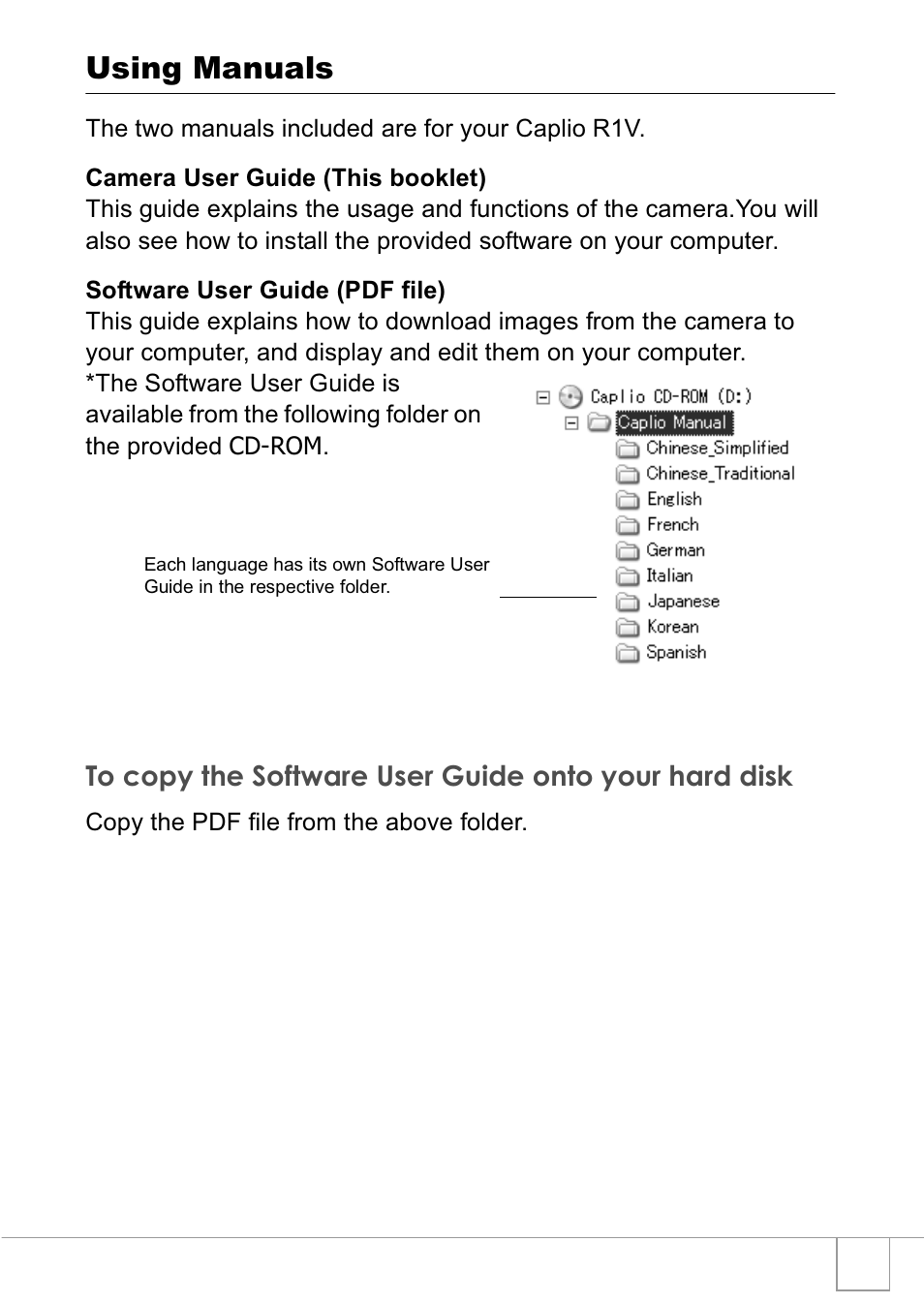 Using manuals | Ricoh R1v User Manual | Page 8 / 156