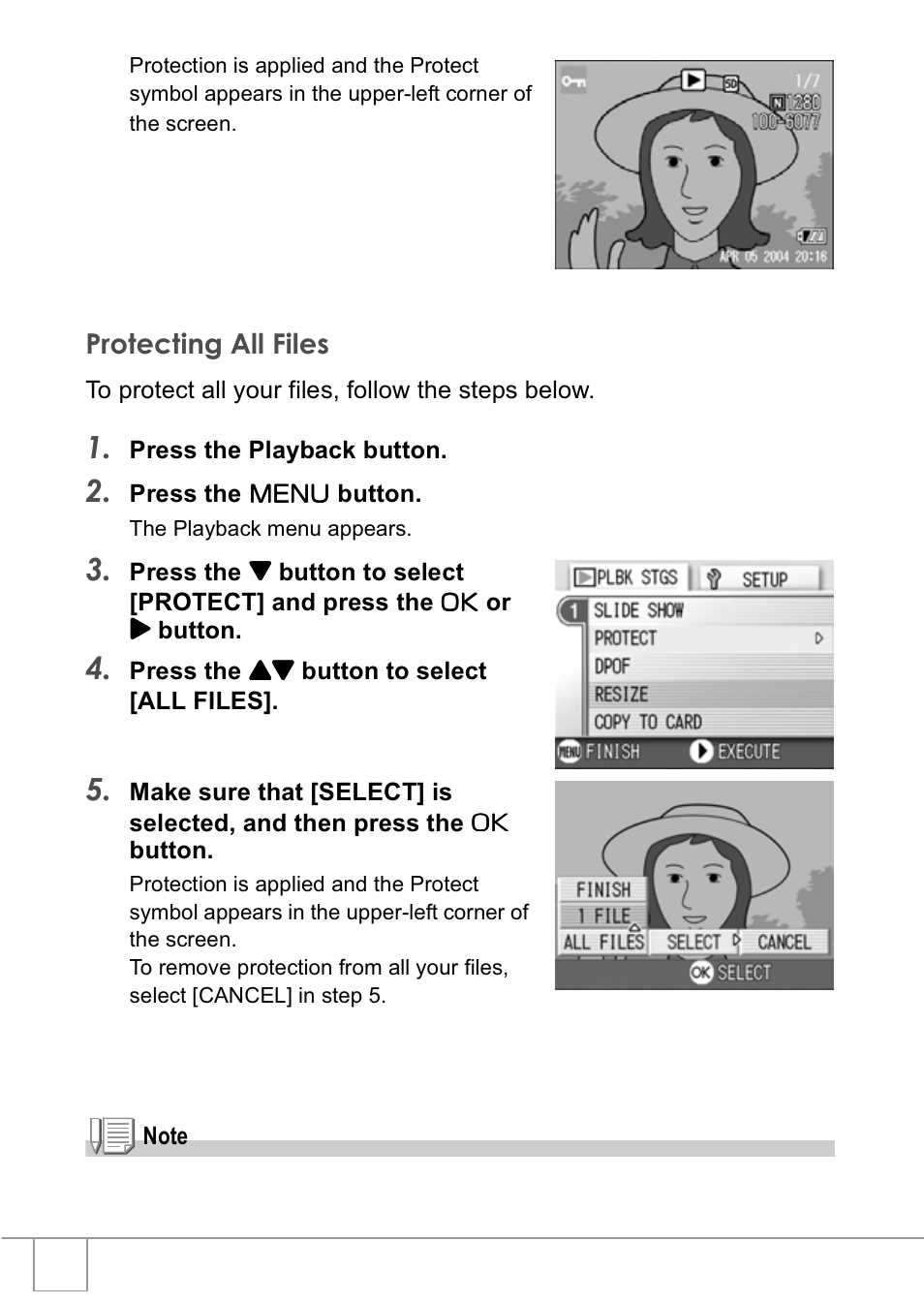 Protecting all files | Ricoh R1v User Manual | Page 87 / 156