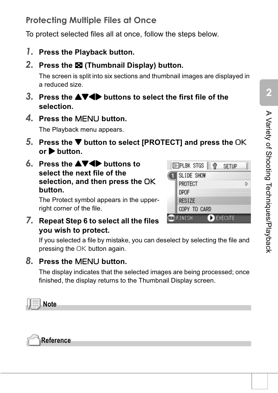 Protecting multiple files at once | Ricoh R1v User Manual | Page 88 / 156