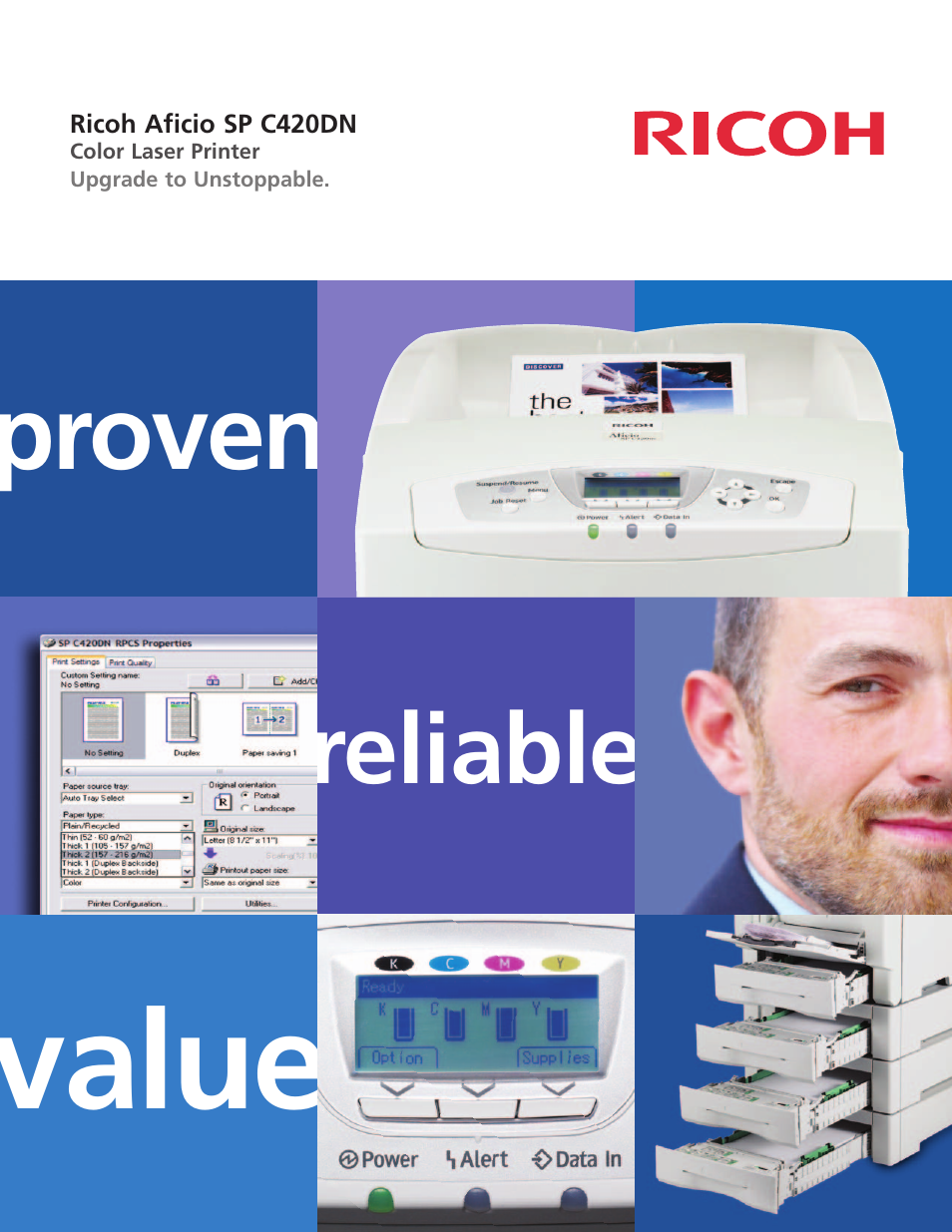 Ricoh Aficio SP C420DN User Manual | 4 pages