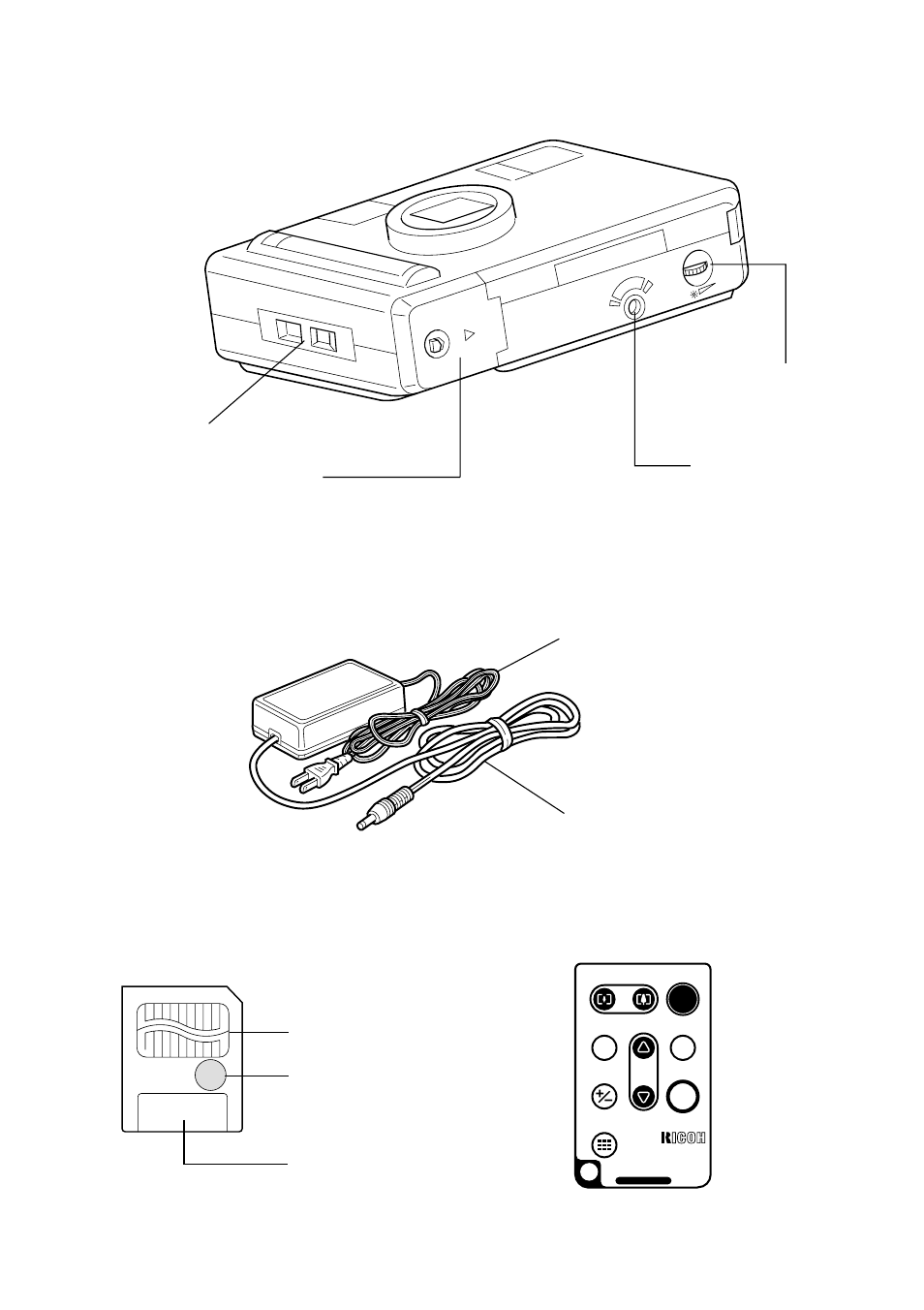 Bottom ■ ac adapter (optional) | Ricoh RDC-5000 User Manual | Page 13 / 132