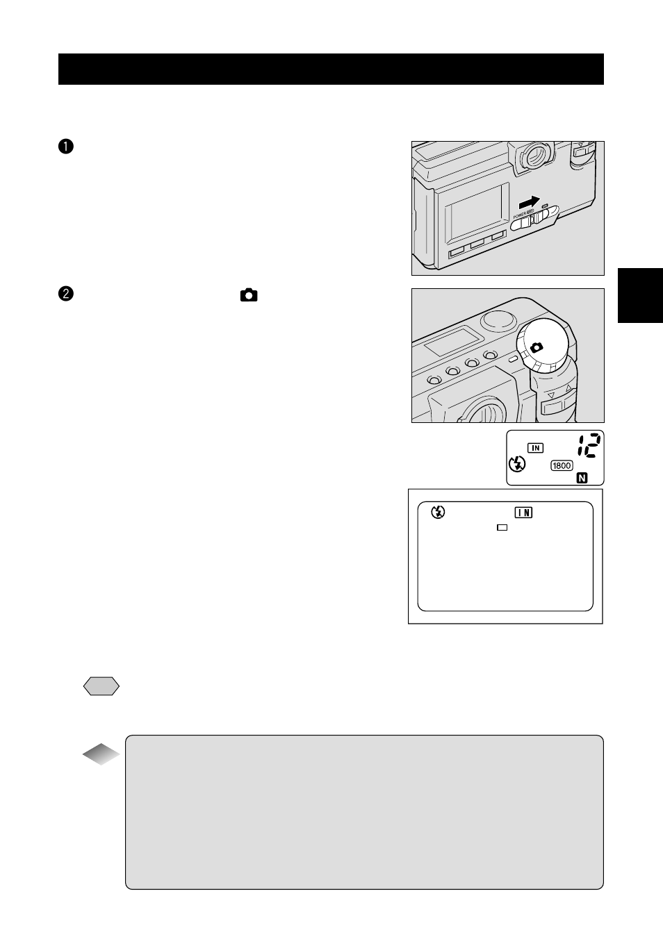 Turning on the camera | Ricoh RDC-5000 User Manual | Page 43 / 132