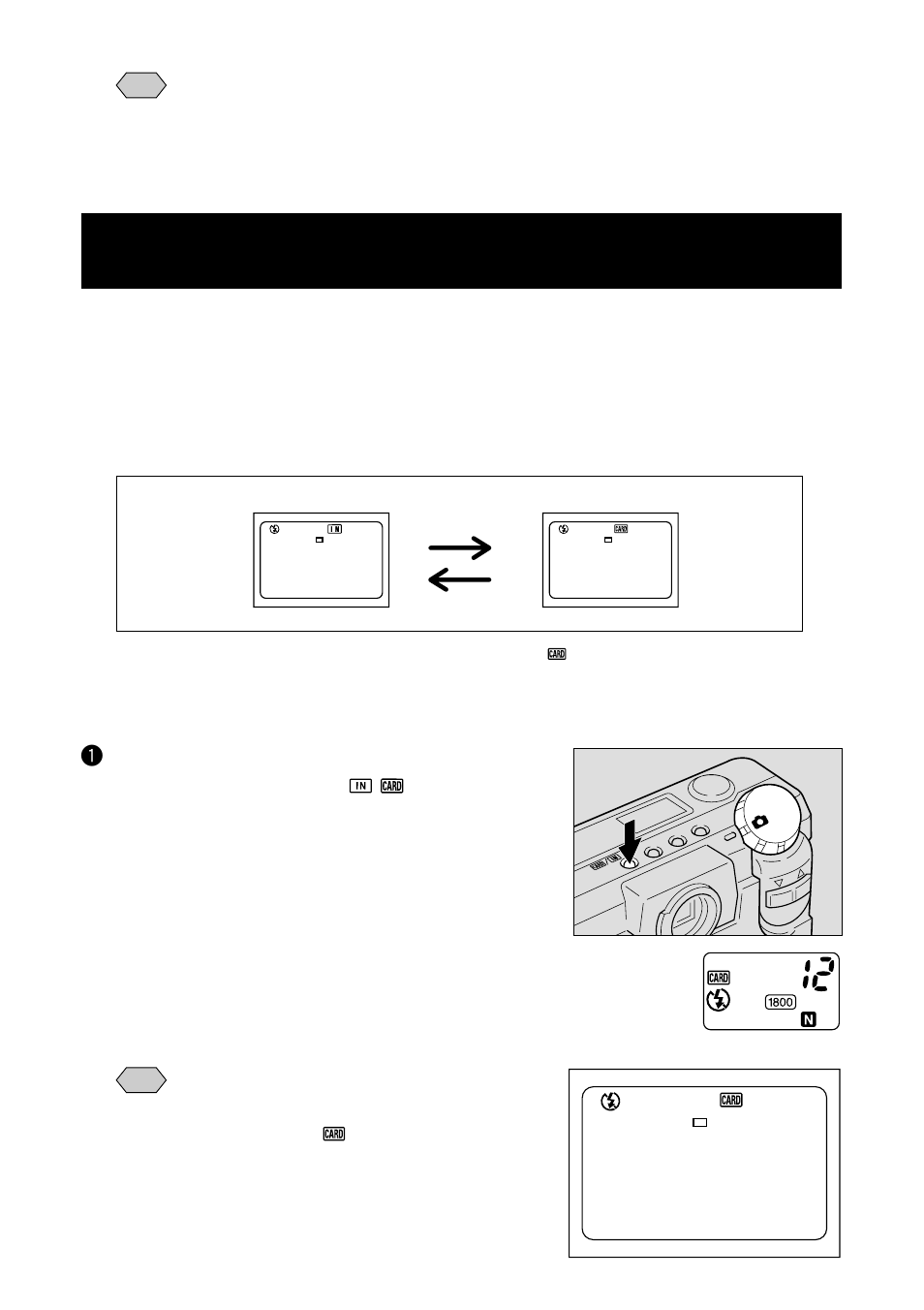 Switching modes, Selecting a recording destination | Ricoh RDC-5000 User Manual | Page 44 / 132