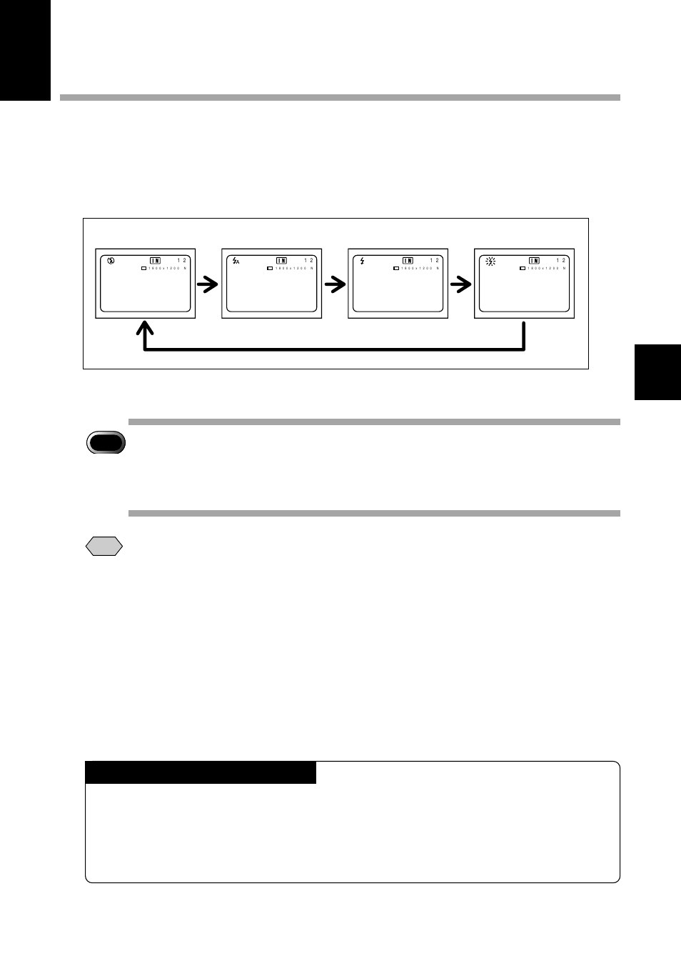Changing flash modes, Flash modes, Effective range of the flash | Ricoh RDC-5000 User Manual | Page 57 / 132