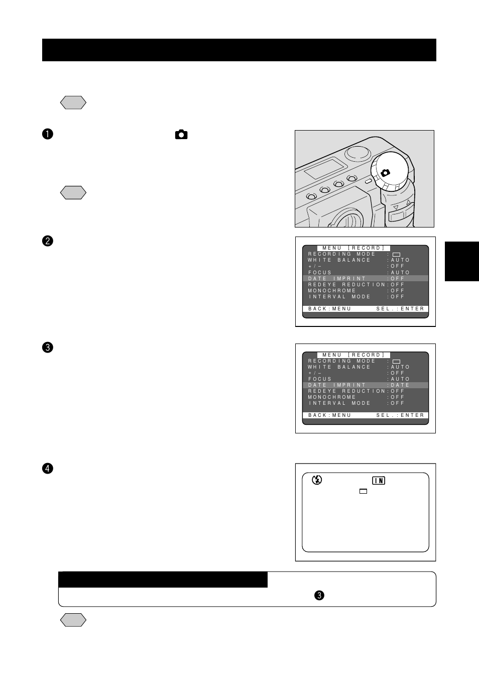 Date imprinting mode | Ricoh RDC-5000 User Manual | Page 73 / 132