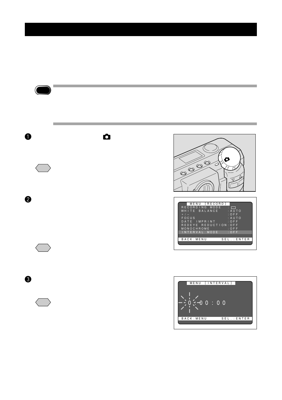 Interval (time lapse) shooting mode | Ricoh RDC-5000 User Manual | Page 76 / 132