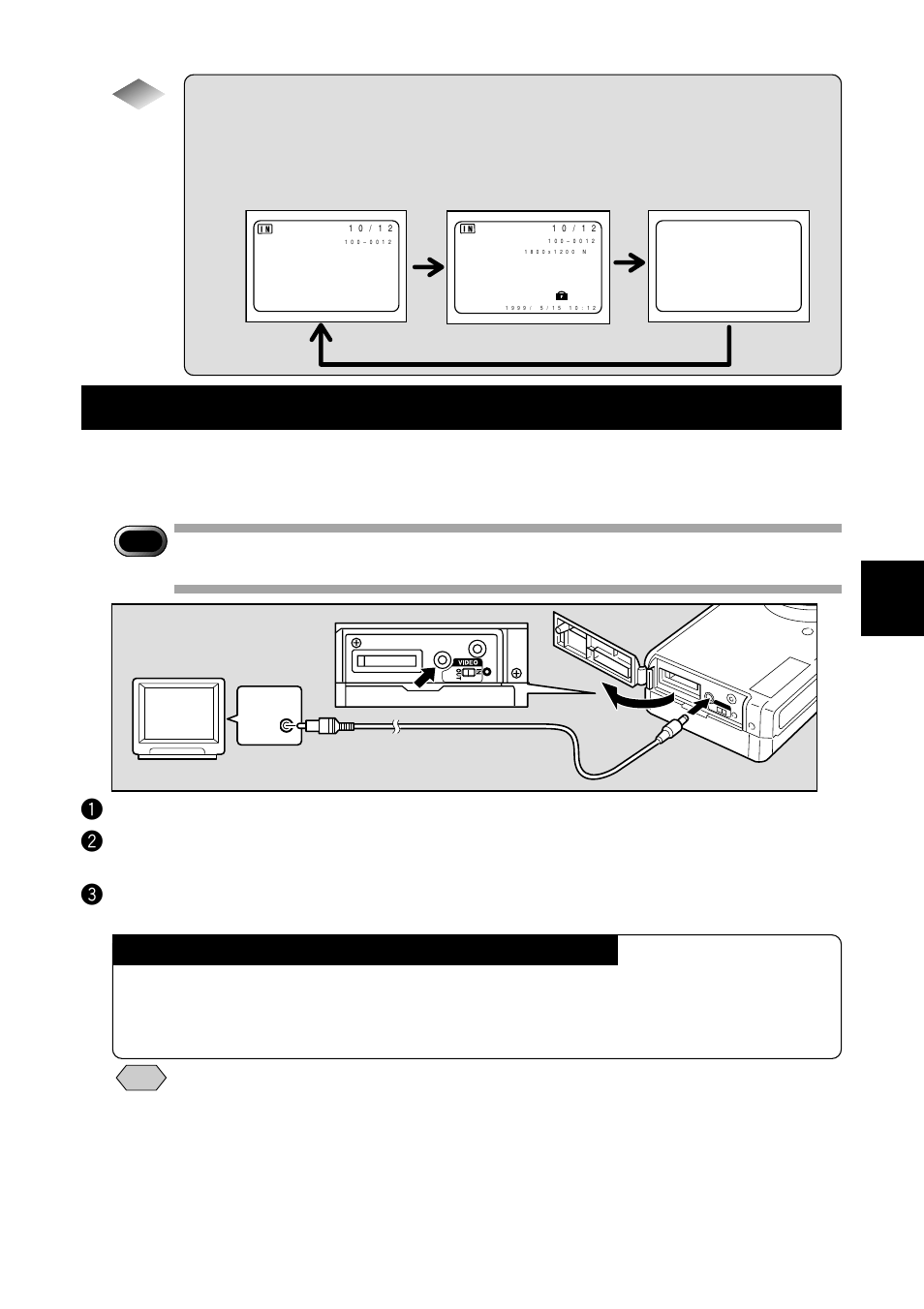 Connecting to a tv | Ricoh RDC-5000 User Manual | Page 83 / 132