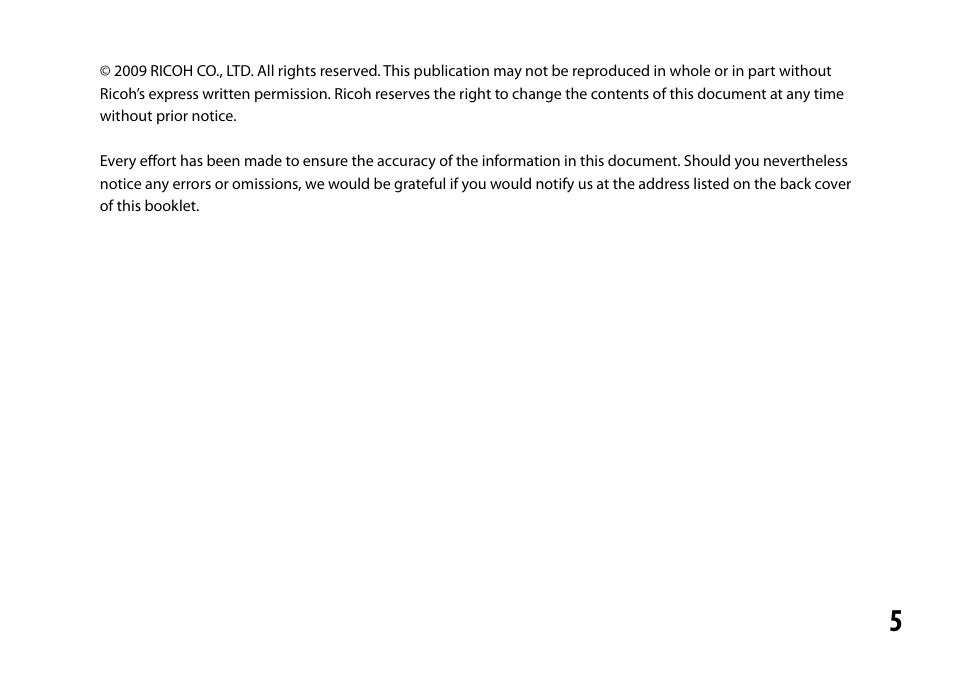 Ricoh S10 24-72MM F2.5-4.4VC User Manual | Page 5 / 46