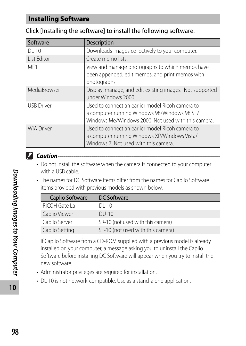 Ricoh G700 User Manual | Page 100 / 135
