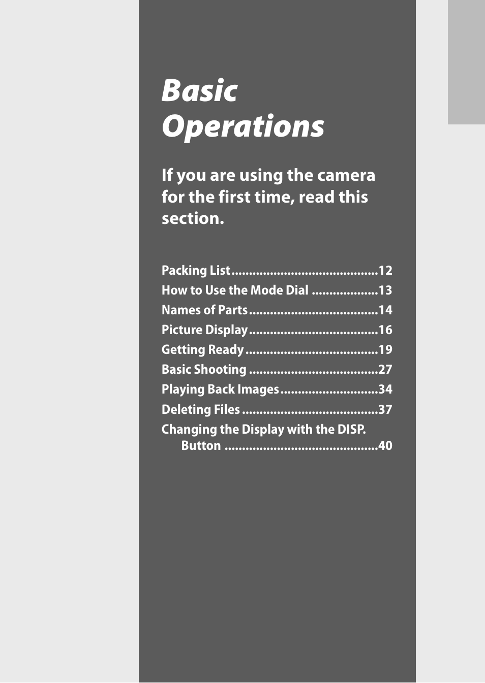 Basic operations | Ricoh G700 User Manual | Page 13 / 135