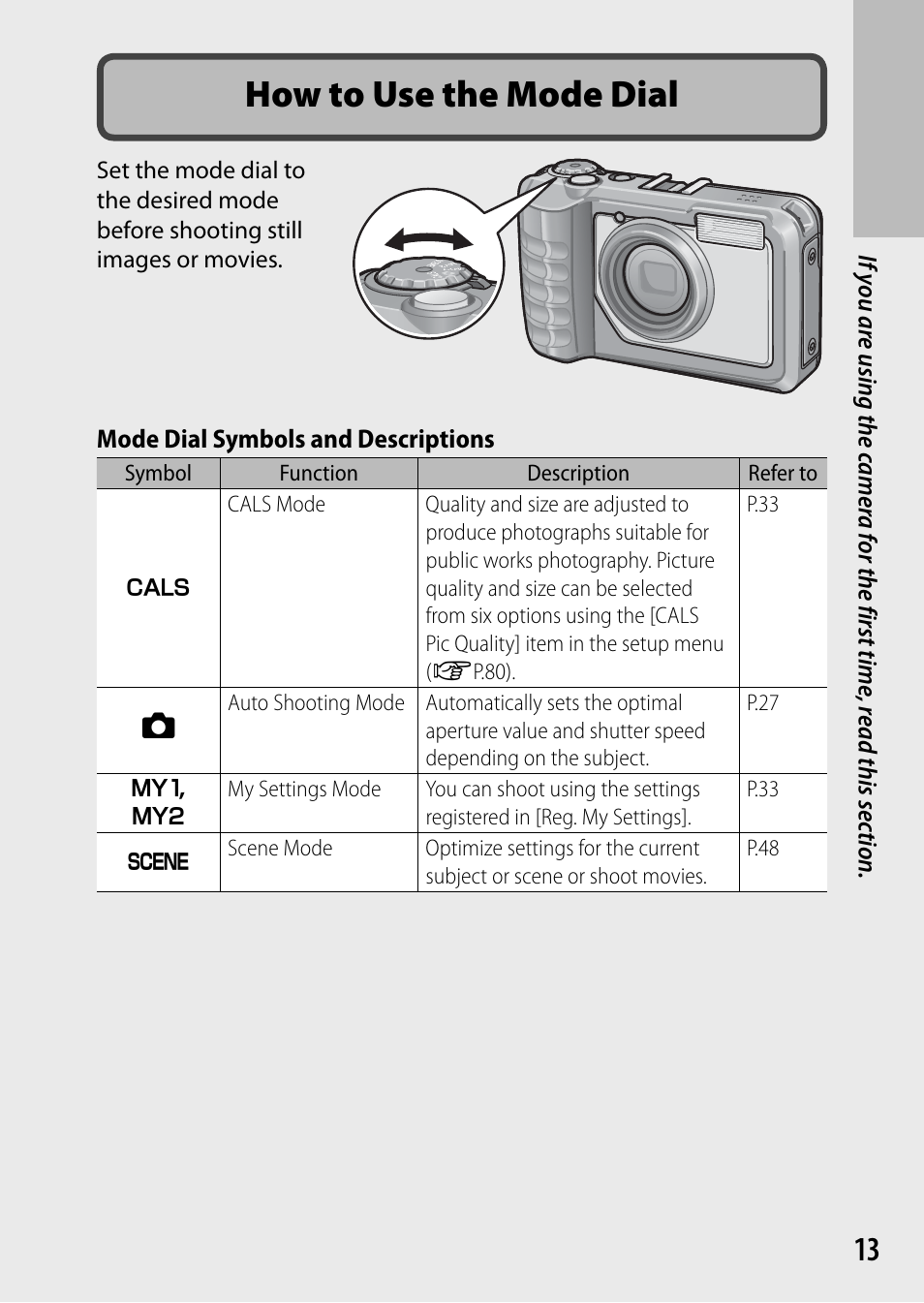 How to use the mode dial | Ricoh G700 User Manual | Page 15 / 135