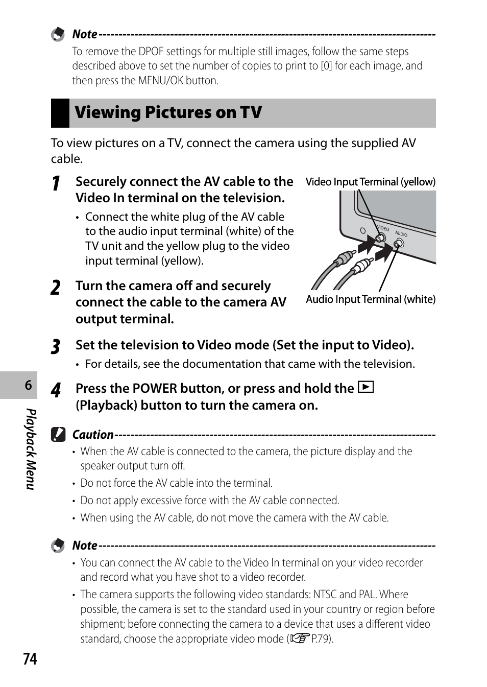 Viewing pictures on tv | Ricoh G700 User Manual | Page 76 / 135