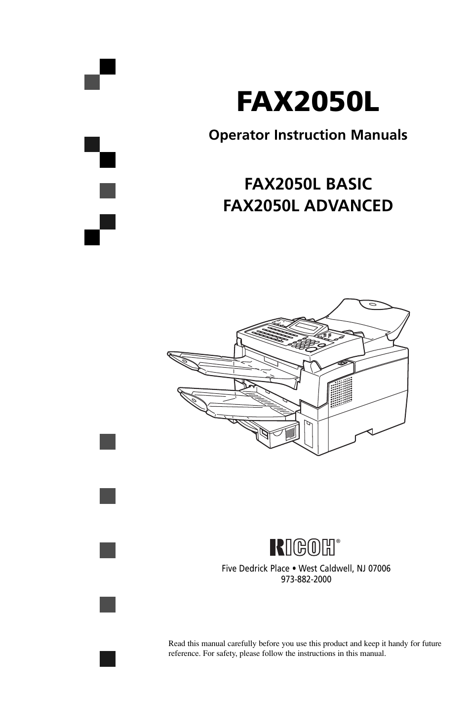 Ricoh FAX2050L User Manual | 216 pages