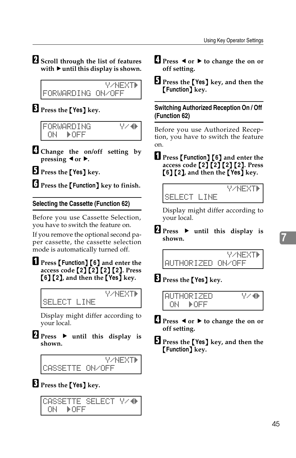 Ricoh FAX2050L User Manual | Page 125 / 216