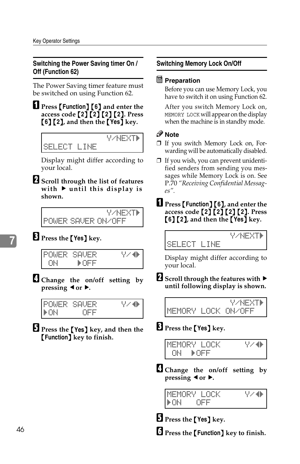 Ricoh FAX2050L User Manual | Page 126 / 216