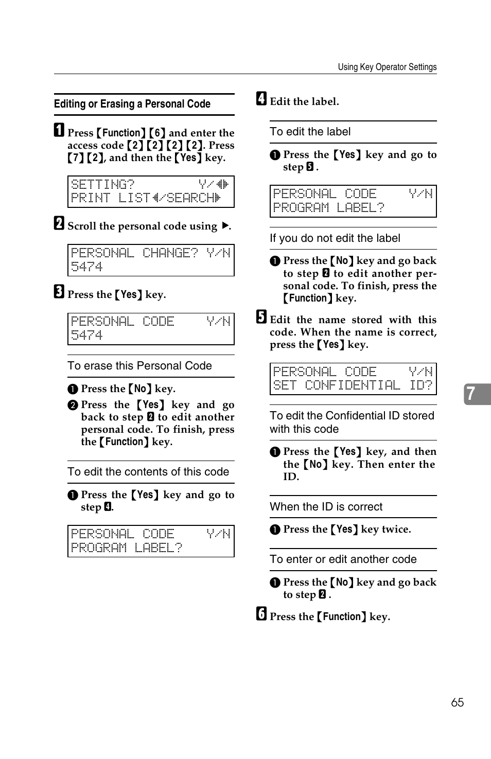 Ricoh FAX2050L User Manual | Page 145 / 216