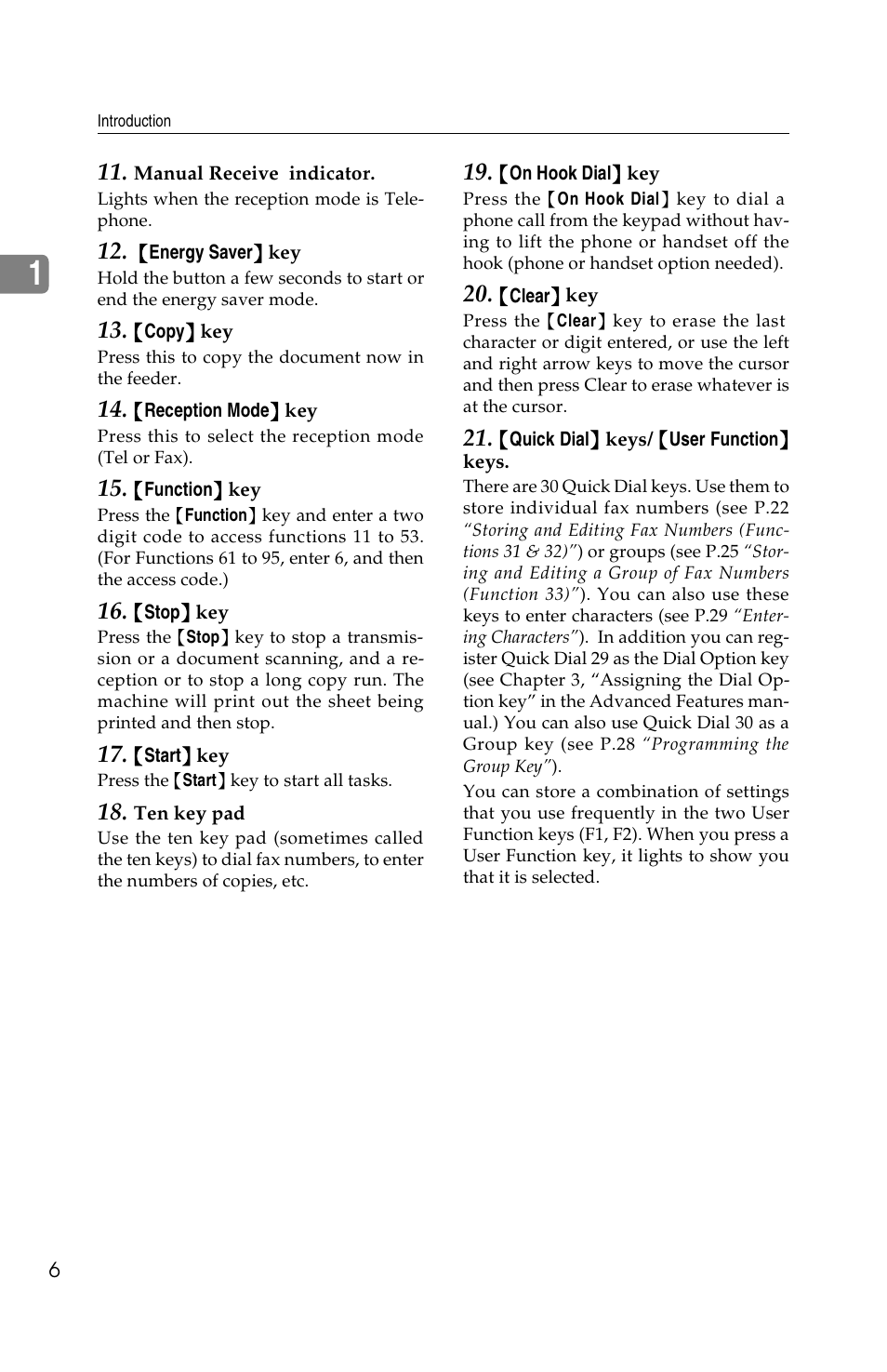 Ricoh FAX2050L User Manual | Page 16 / 216