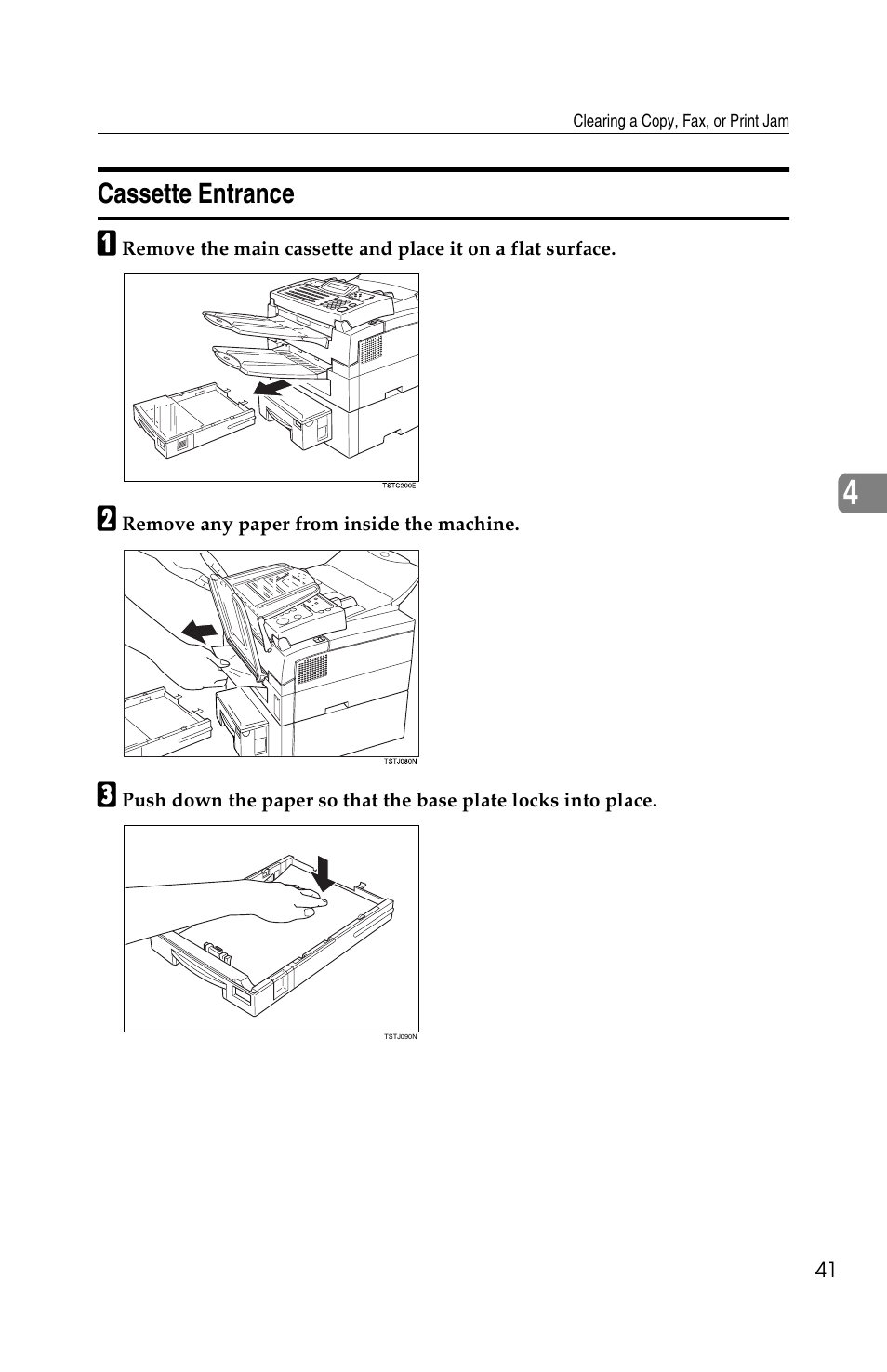 Cassette entrance | Ricoh FAX2050L User Manual | Page 51 / 216