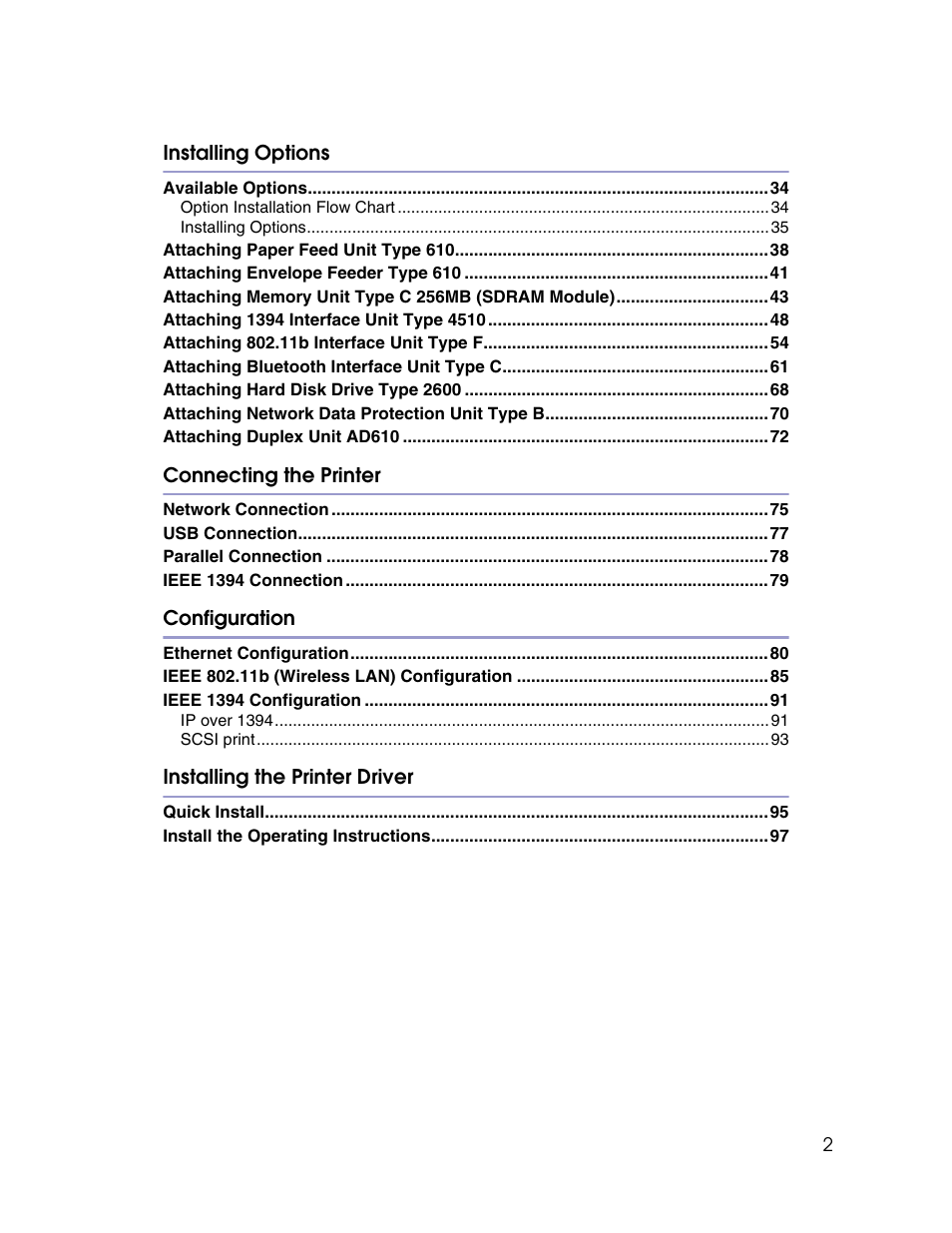 Ricoh G1168604A User Manual | Page 2 / 97