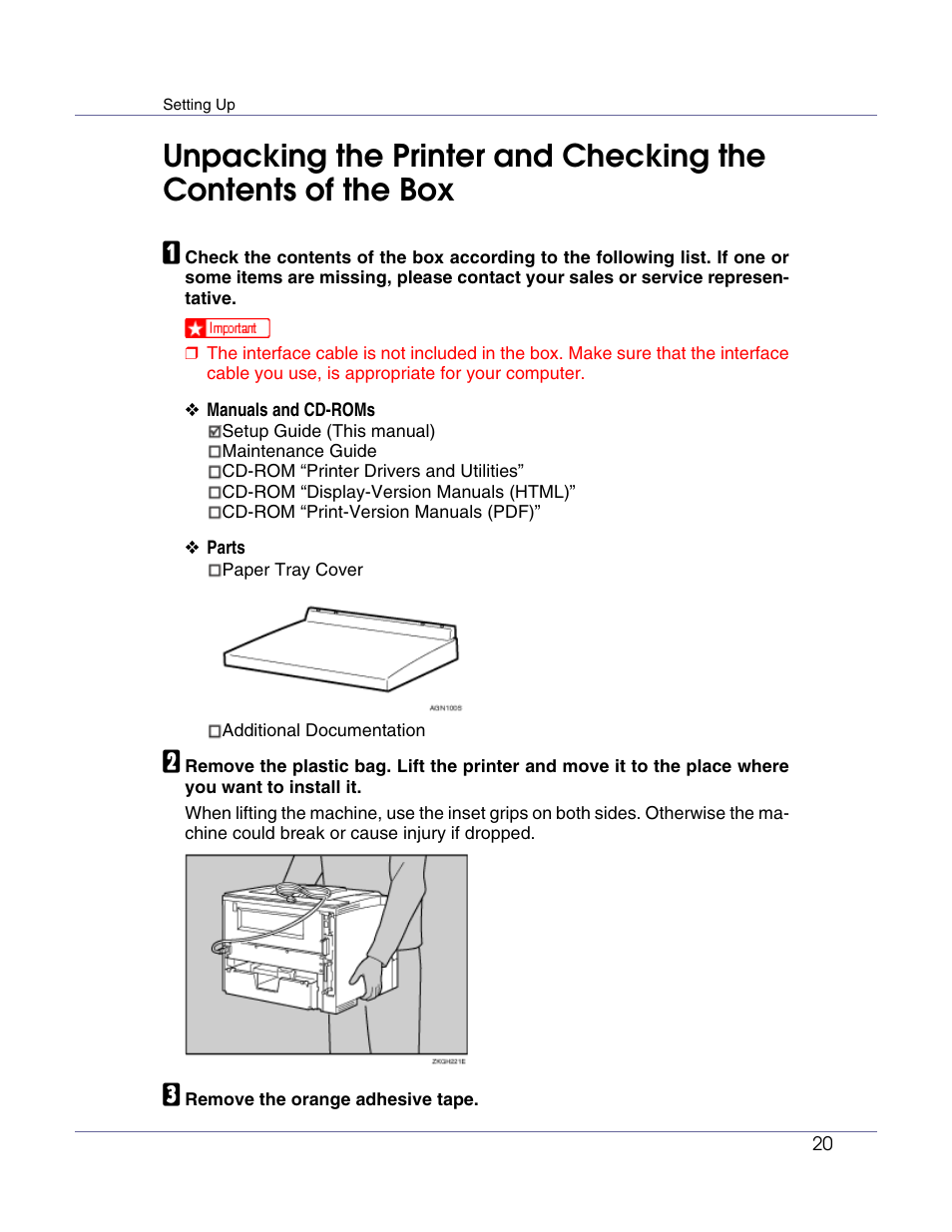 Ricoh G1168604A User Manual | Page 20 / 97