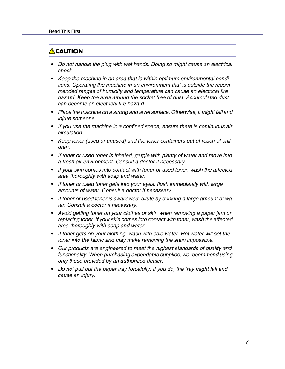 Ricoh G1168604A User Manual | Page 6 / 97