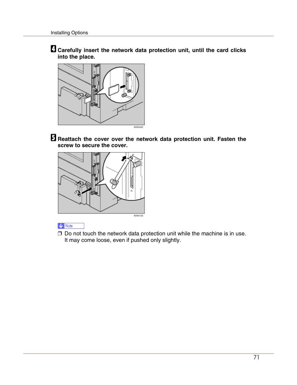 Ricoh G1168604A User Manual | Page 71 / 97