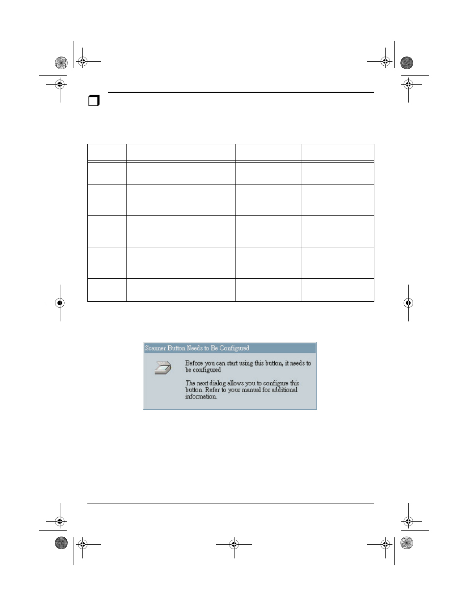 Default button settings | Ricoh FU62ED User Manual | Page 10 / 24