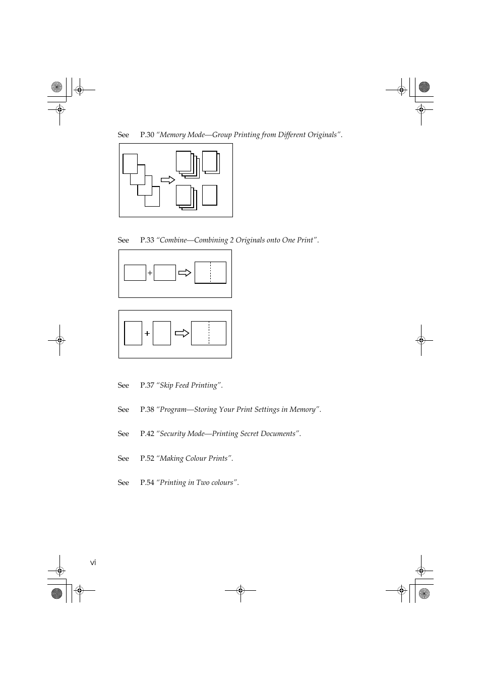 Ba a b, Dc b, Ab c d | Ricoh PRIPORT JP1250 User Manual | Page 10 / 144